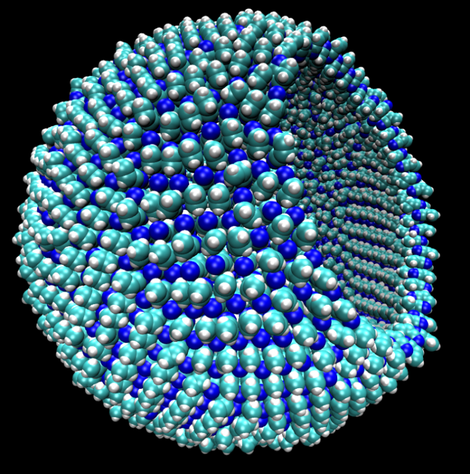 The ‘azotozome’ envisioned by Cornell researchers in 2015. Image Credit: James Stevenson